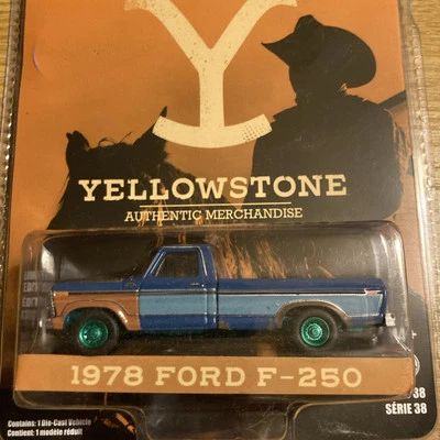GREENLIGHT HOLLYWOOD YELLOWSTONE 1978 FORD F-250 GREEN MACHINE CHASE - Image 1 of 4