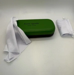 FUNDA RÍGIDA GRANDE VERDE CLAMSHELL KATE SPADE, BOLSA DE MICROFIBRA Y TELA - Imagen 1 de 11