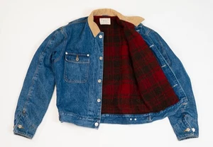 Chaqueta De Colección Polo Ralph Lauren Mujer S Denim Camionero Manta Forrada Hecha en EE. UU. - Imagen 1 de 22