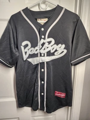 Bad Boy Entertainment Biggie Smalls #72 Button-Up Baseball Jersey – Men’s Small - Image 1 of 4