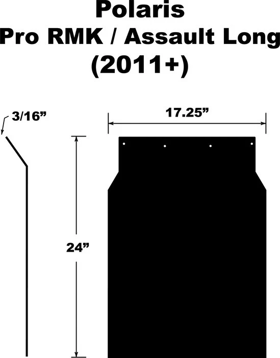 Proven Design Snow Flap Long #SF11RMKPB-L Polaris Foto 1 de 1