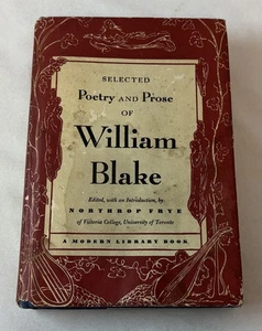1963 Modern Library hc dj ~ POETRY AND PROSE OF WILLIAM BLAKE - Picture 1 of 3