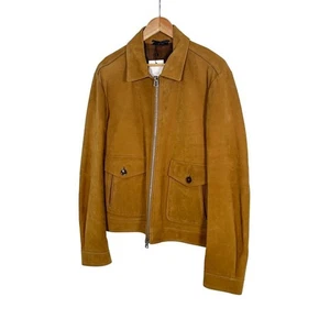 Tom Ford Buffalo Leather Suede Trucker Work Jacket Camel 50 143520448 - Picture 1 of 13