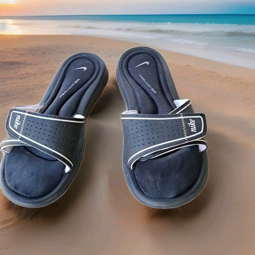 Sandali donna Nike Comfort Footbed Slides taglia 7 bianco e nero