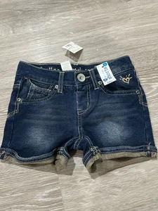 Justice Shorts Size 5 Jeans Knit Low Rise Nwt - Picture 1 of 2