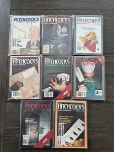 8 Vintage 1981 Alfred Hitchcock's Mystery Magazine Lot In Protective Sleeves - Imagen 1 de 2