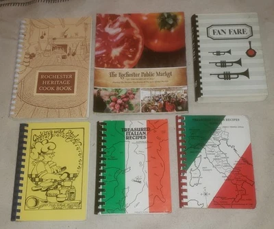 7 vintage cookbooks: TREASURED ITALIAN RECIPES books 1 & 2 + 5 GC Rochester NY - Image 1 of 4