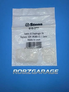 Kit de juntas y diafragma STENS 615-277 reemplaza HOMELITE A-03980 ZAMA GND-12 —B77 - Imagen 1 de 2