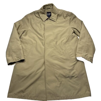 Abrigo DE COLECCIÓN GAP Para Hombre Medio Tostado Acolchado Forrado Abrigo Coche Abrigo 00s 776029-01 Foto 1 de 4