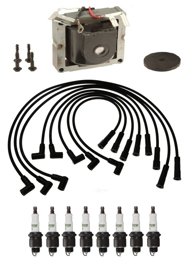 Fios de ignição 1 bobina 8 velas de ignição 0,040" kit ACDelco para Oldsmobile Cutlass V8 - Imagem 1 de 1