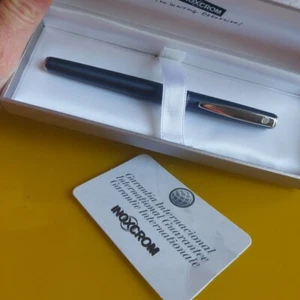 PENNA STILOGRAFICA INOXCROM-CUSTODIA ORIGINALE - Picture 1 of 7