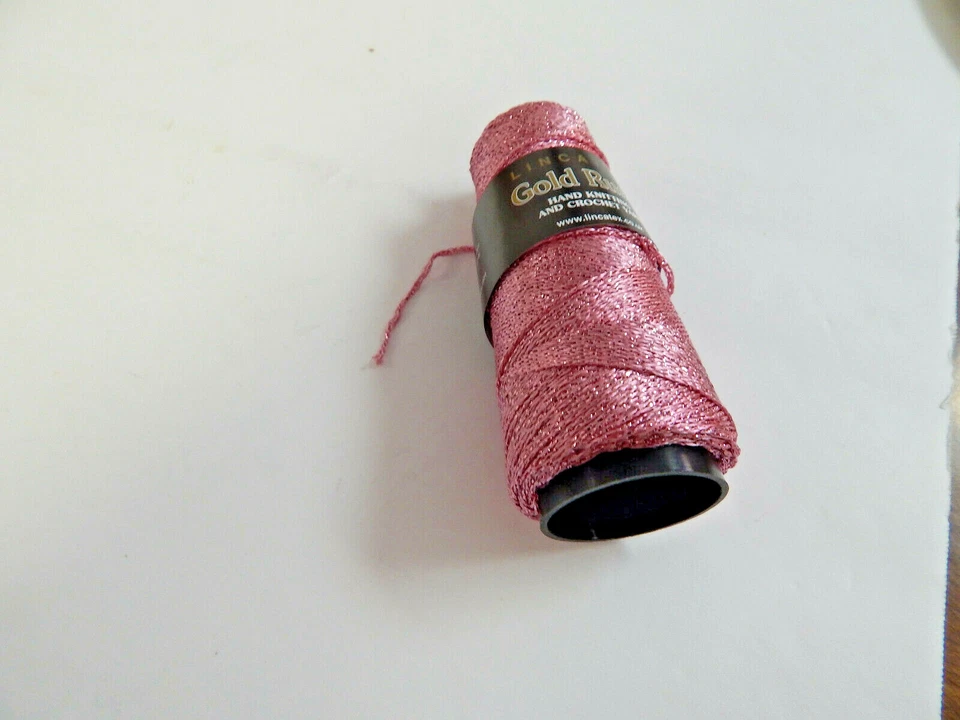 Lincatex Yarn Gold Rush 24 COLORS Metallic/poylester  Knit/Crochet 100Mtrs - Image 1 of 1