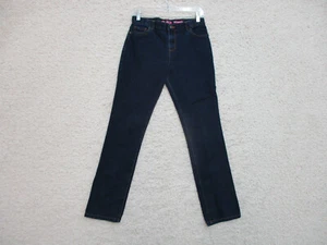 Pantalones de mezclilla ajustados elásticos lavado oscuro J2 para niños talla 16 niñas jóvenes talla azul - Imagen 1 de 10