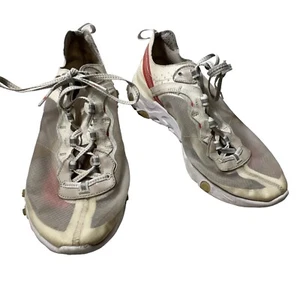Nike React Element 87 Sail White Light Bone Red AQ1090-100 Men's 8.5 - Picture 1 of 12