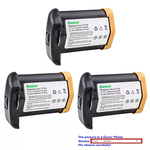 Kastar Replacement Battery for Canon LP-E4 LP-E4N Canon EOS 1D Mark 3 Camera - Picture 1 of 7