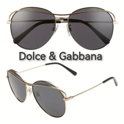 Óculos de sol Dolce & Gabbana Phantos Pilot DG2261 novo $321 feito na Itália - Imagem 1 de 4