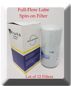 12 Full-Flow Oil Spin-on Filter LF670 For Cummins Engines of Trucks &Off-Highway - Picture 1 of 3