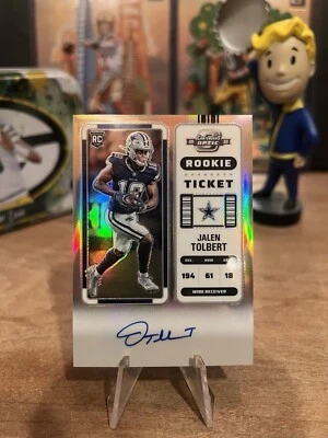 2022 Panini Contenders Optic - Silver Prizm RPS #122 Jalen Tolbert Auto (RC) - Image 1 of 2