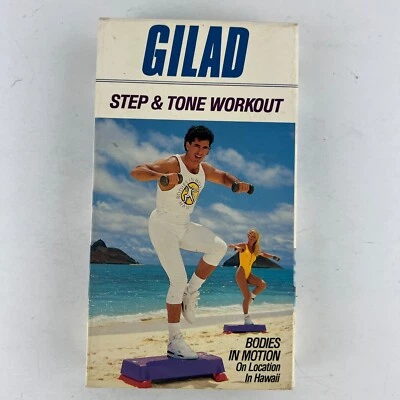 Gilad: Step & Tone Workout Bodies In Motion Exercise & Fitness VHS Video Tape - Image 1 of 2