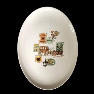 Vintage Taylor Smith & Taylor Ever Yours Cape Cod Serving Plate Colonial MCM - Picture 1 of 7