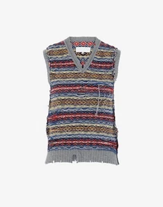 Maison Margiela FW2020 ‘Fair Isle’ reversible distressed sweater vest (UNISEX) - Picture 1 of 5