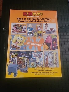 KB Toys Nickelodeon Print Ad 2000s Vintage 8x11 - Picture 1 of 1