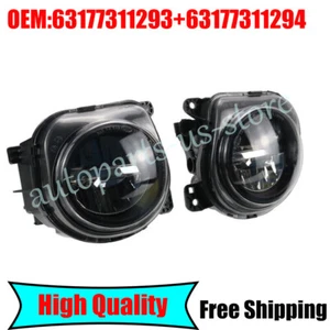 Fog Lights Lamps Left +Right Fit 2014-2016 BMW 5 Series 528i 535i 535d 550i - Picture 1 of 8