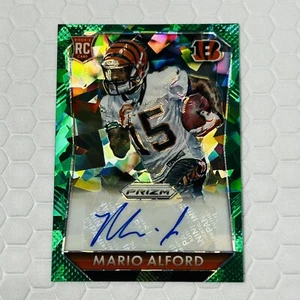 Mario Alford RC automático 2015 Panini Prizm Green Ice #/75 Bengals Roughriders - Imagen 1 de 5