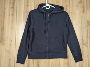 UNIQLO Women’s Size S Hoodie Sweatshirt Black Full Zip Cotton Poly Blend Pocket - Picture 1 of 6
