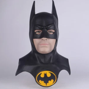 1989 Version The Batman Masks Full Head Bruce Wayne Cosplay Superhero Mask Props - Picture 1 of 12