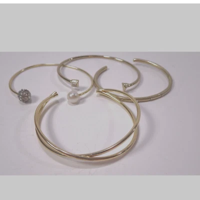 J.Crew Banana Republic Neiman Marcus Cuff Bracelet Set of 4 Pieces - Image 1 of 4