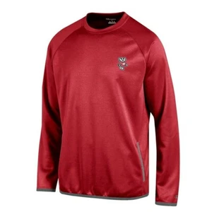 Wisconsin Badgers NCAA Champion Men's Convergence Red Pullover Crew - Picture 1 of 1