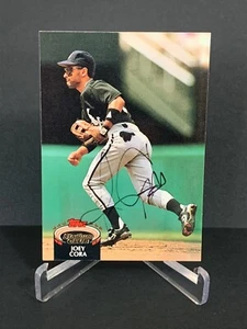 Tarjeta de béisbol autografiada firmada por Joey Cora 1992 Stadium Club #535 White Sox - Imagen 1 de 1