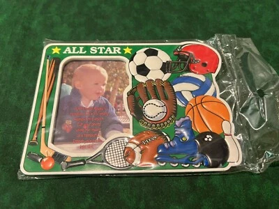 NOVO - All Stars Sports - Moldura vintage dos anos 90 2,5” x 3,5” magnética com suporte - Imagem 1 de 3