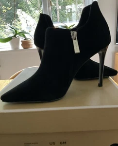 Michael Kors Corinne Zapatos Botas de Gamuza 36 Negro - Imagen 1 de 10