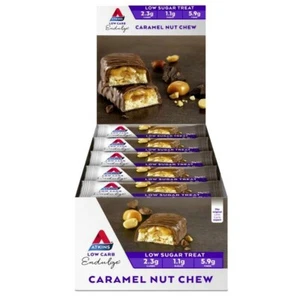 Atkins Low Carb Endulge Bars 15 x 34g - Caramel Nut Chew Low Sugar Treat Indulge - Picture 1 of 2