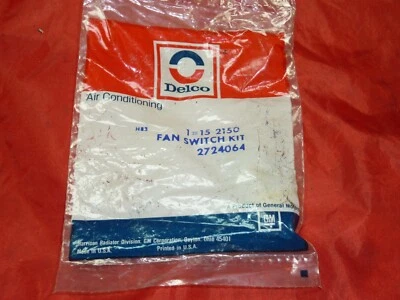 Kit de interruptor de ventilador de aire acondicionado Chevrolet Oldsmobile 1980-1984 nuevo de lote original #2724064 Foto 1 de 2