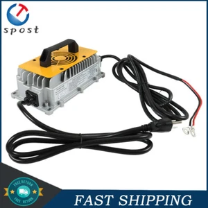 For EZGO Club Car Yamaha Golf Cart 48V 15A Charger Waterproof O-Type Terminal - Picture 1 of 11