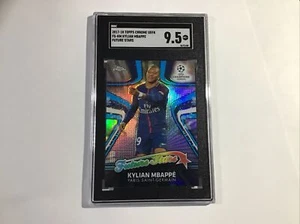 KYLIAN MBAPPE 2017-18 Topps Chrome UCL Future Stars Refractor #FS-KM SGC 9.5 + - Picture 1 of 3