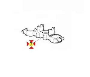 AP8203424 PIASTRA SUPERIORE FORCELLA APRILIA RX SX MX 125 RX MX 50 PEGASO 50 - Picture 1 of 1