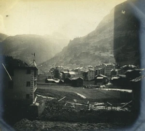Switzerland Zermatt? General view Mountain Old Photo 1900 #1 - Picture 1 of 3