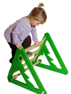 Spielmöbel 3 in 1 kletttern wippen rutschen Holz Wippe Rutsche Made in Germany - Bild 1 von 3