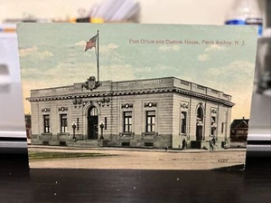 Perth Amboy, N. J. Post Office And Custom House Used 1912 - Picture 1 of 5