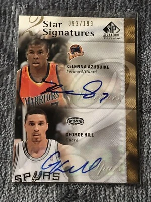 2009 SP Signature Edition 2 Star Signatures Kelenna Azubuike George Hill Auto - Image 1 of 3