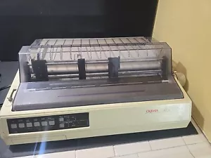 Okidata Microline 321 9 Pin Dot Matrix Printer GE8253A - Untested - Picture 1 of 13