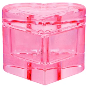 Porta Liquido Nail Art Cristallo Vetro Tazza Manicure Nail Dish Cuore Nail Art Tazza - Foto 1 di 12