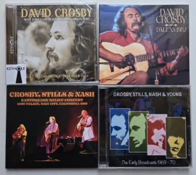 David Crosby  - Dallas 1987 / Matrix 1970 .... - 4 x CD Set Lot NEW & SEALED - Image 1 of 4