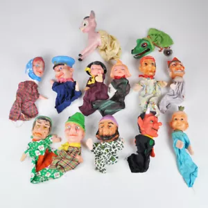 13 alte Handpuppen - Kasperletheater - Kaspertheater - Vintage - Kunststoff - Imagen 1 de 8