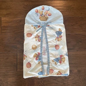 vintage blue Jean teddy diaper stacker - Picture 1 of 6