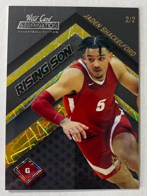 2022 Wild Card Alumination Jaden Shackelford Rising Son 2/2 - Image 1 of 2
